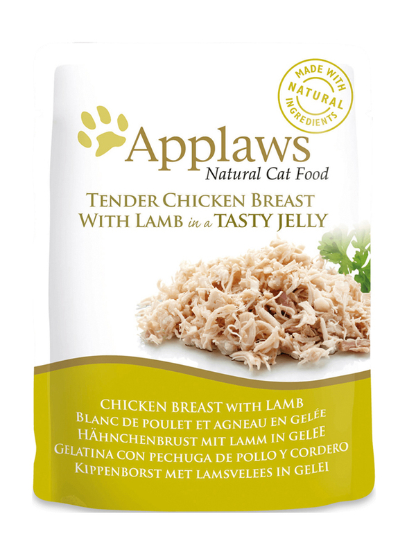 Applaws Tender Chicken Breast with Lamb in Testy Jelly Cat Wet Food, 70g