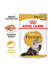 Royal Canin Feline Breed Nutrition Persian Adult Wet Cat Food, 1+ Years, 12 x 85g