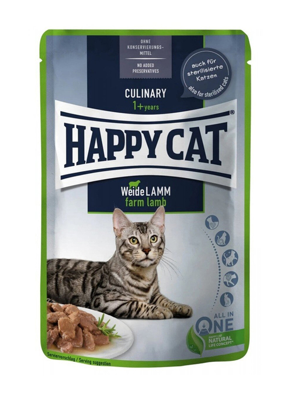 Happy Cat Culinary Lamb Dry Cats Food, 85g