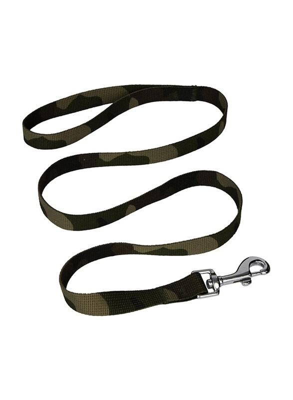 

Bobby Medium Camouflage Nylon Dog Leash, 113 x 1.6cm, Khaki
