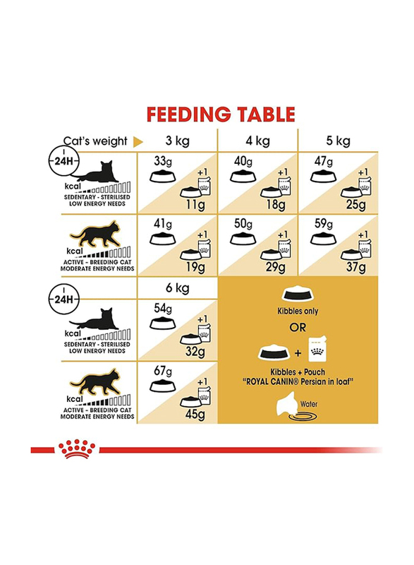 Royal Canin Feline Breed Nutrition Persian Adult Cat Dry Food for Upto 1-10 Years Cats, 2 Kg