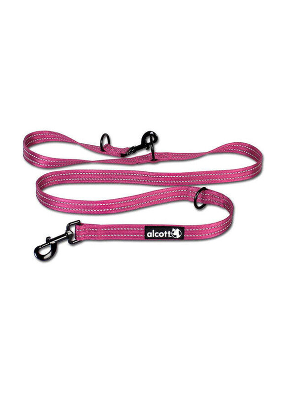 

Alcott 6-Feet Reflective Cushioned Handle Dog Leash, Large, Pink
