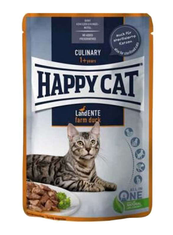 Happy Cat Farm Duck Culinary Dry Cats Food, 85g