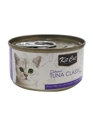 Kit Cat Deboned Tuna Classic Aspic All Life Stages Wet Cat Food, 80g