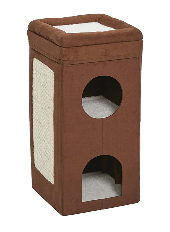 

Midwest Cat Scratcher House, 15 x 15 x 31cm, Brown