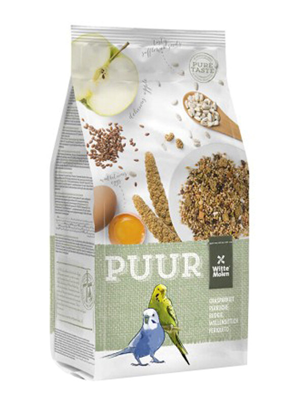 

Witte Molen Puur with Apples Sunflower Seeds & Eggs for Budgies Dry Bird Food, 2 Kg