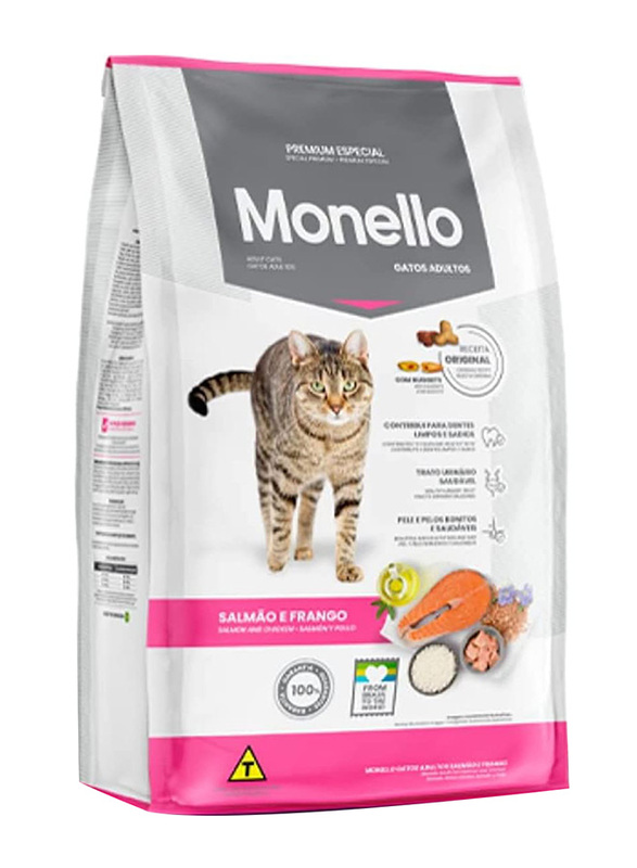 Monello Salmon with Tuna & Chicken Special Premium Dry Cat Food, 1 Kg