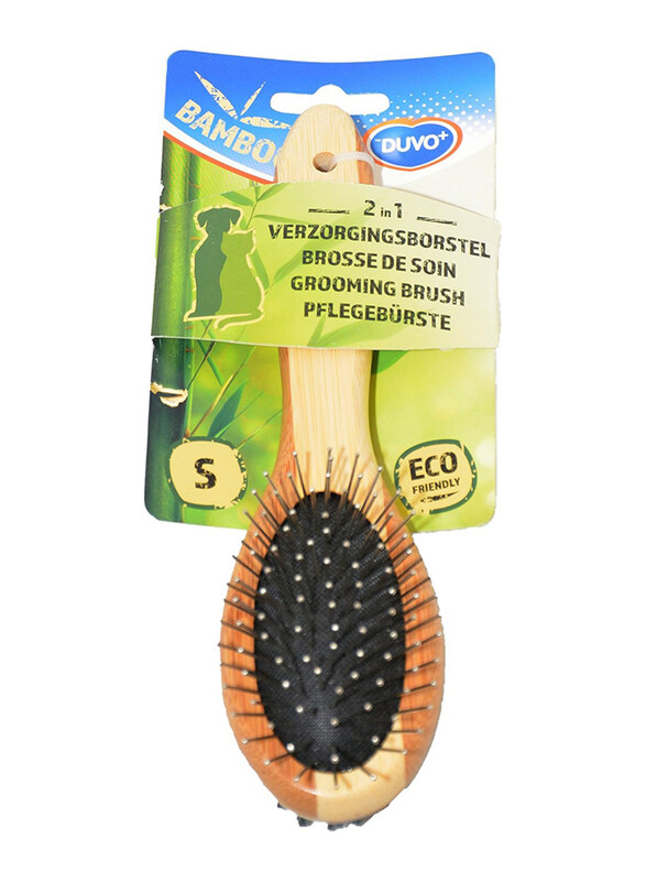 

Duvo+ Eco Friendly Bamboo Pet Grooming Brush, Small, Brown