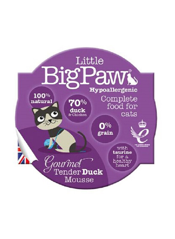 

Little Big Paw Gourmet Tender Duck Mousse Wet Cat Food, 85g