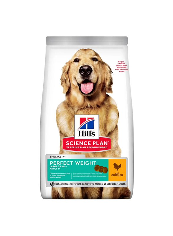 Hill's Science Plan Perfect Weight Large Breed Adult With Chicken Dry Dog Food, 12 Kg