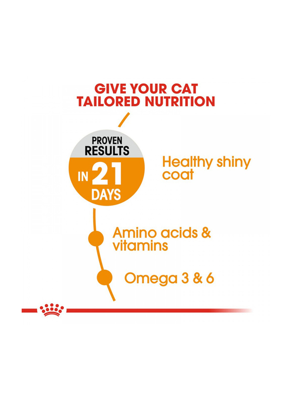 Royal Canin Feline Care Nutrition Hair & Skin Cat Dry Food for Healthy Shiny Coat, 4 Kg