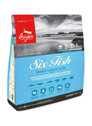Orijen Six Fish Made with Six Wild Caught Pacific Pilchard Hake Mackerel Flounder Rockfish & Sole Dry Cat Food, 1.8 Kg