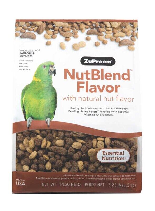 

Zupreem Nutblend Parrots & Conures Dry Bird Food, 1.5 Kg