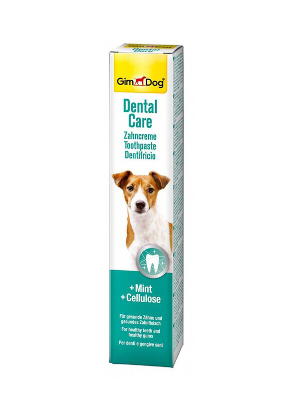 

GimDog Dental Care Toothpaste with Mint & Cellulose for Dogs, 50g, Multicolour