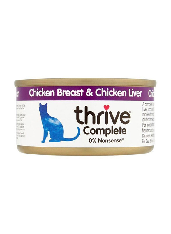 

Thrive Complete Chicken Breast & Chicken Liver Cat Wet Food, 75g