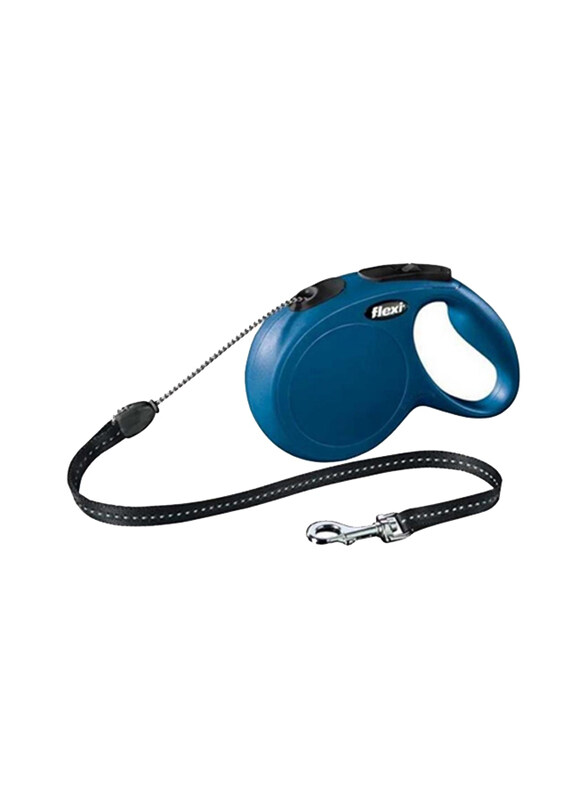 

Flexi 8-Meter Classic Retractable Leash for Dogs unto 20 Kg, Medium, Blue