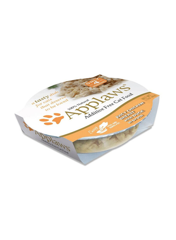 

Applaws Natural Juicy Chicken Breast & Duck Wet Cat Food, 10 x 60g