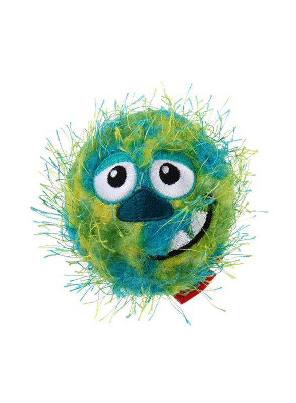 

Gigwi Crazy Ball Squeaky Rubber Dog Toy, Multicolour