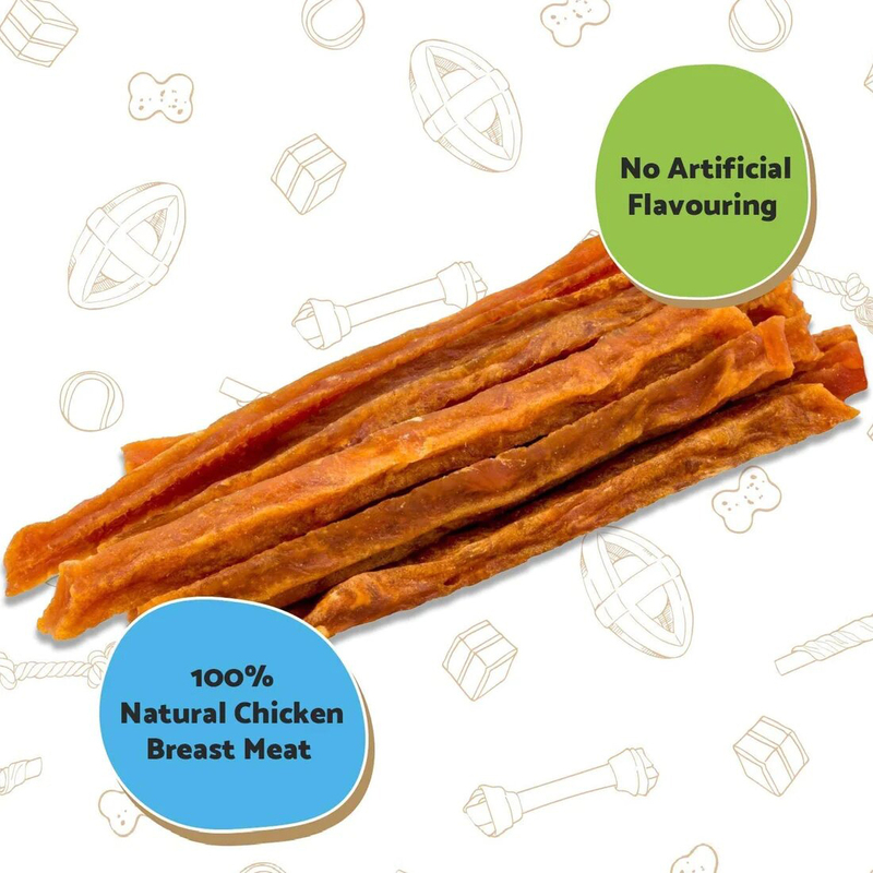 Good Boy Chewy Chicken Strips with 100% Natural Chicken Breast Meat Dry Dogs Food, 350g