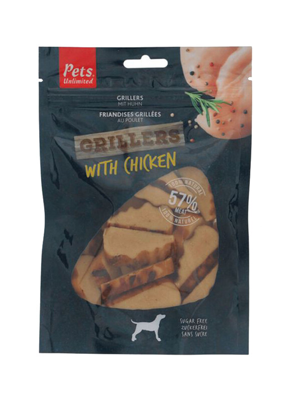 

Pets Unlimited Grillers with Chicken Wet Dog Food, 100g