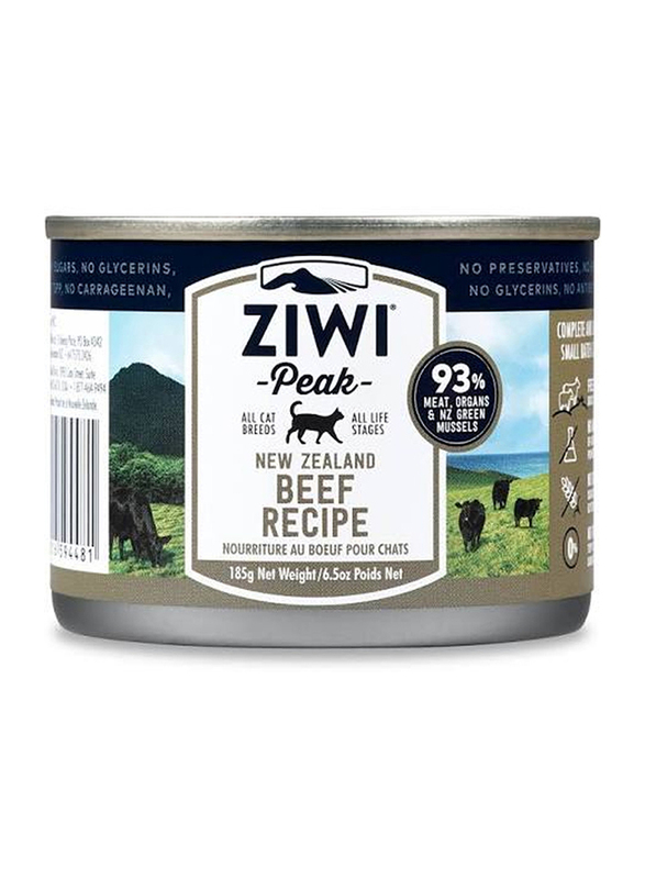 Ziwi Peak Beef Recipe Wet Cat Food, 185g