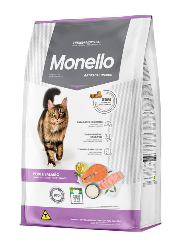 Monello Sterilized Turkey & Salmon Adult Cat Dry Food, 1 Kg