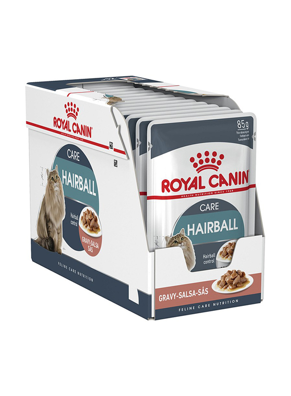 

Royal Canin Feline Care Nutrition Hairball Care in Gravy Adult Wet Cat Food, 12 x 85g