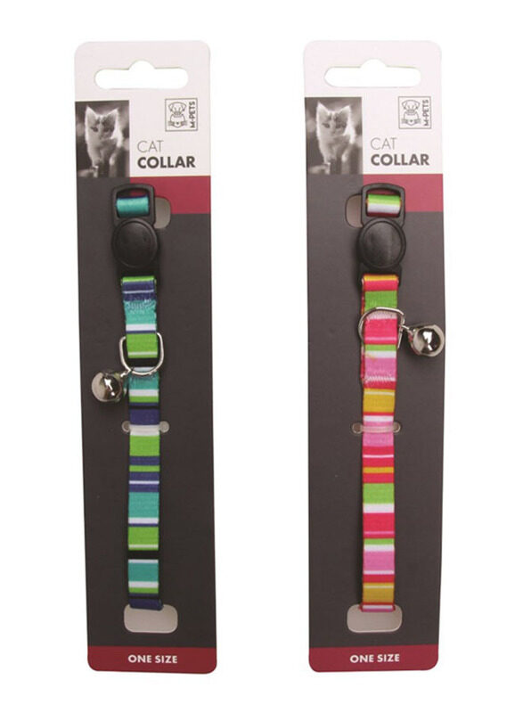 

M-Pets Cat Collar with Bell, Multicolour