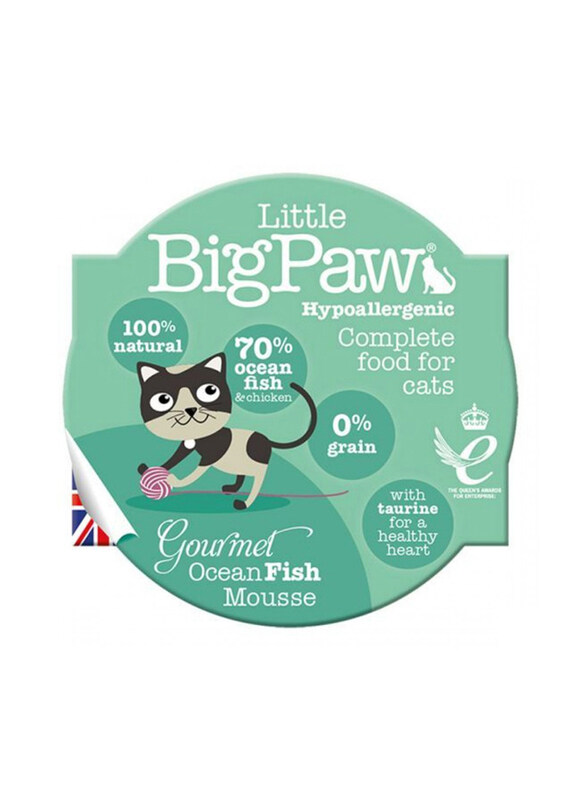 

Little Big Paw Gourmet Ocean Fish Mousse Wet Cat Food, 85g