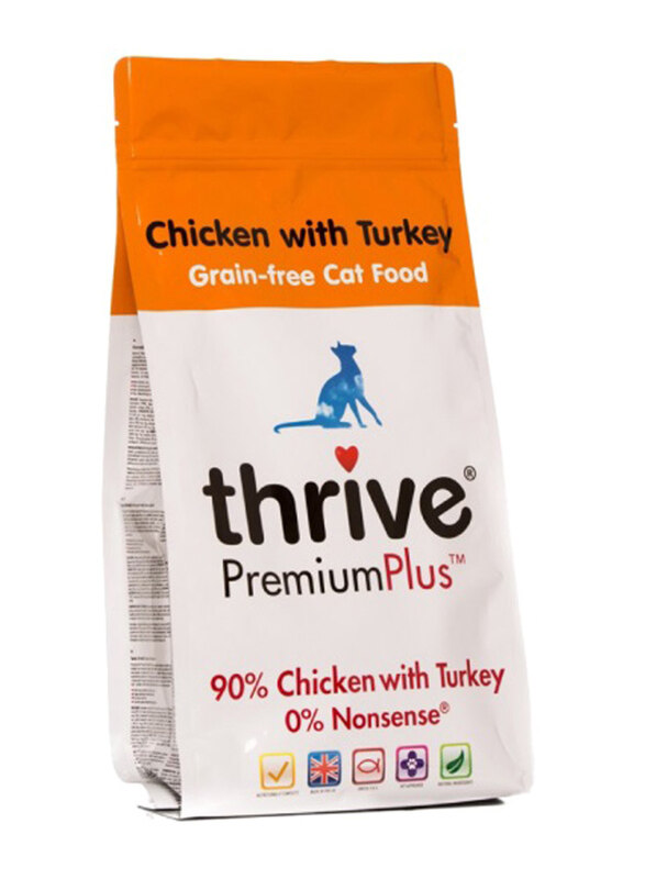 

Thrive Premium Plus Chicken with Turkey Dry Cat Food, 1.5 Kg