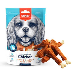 wanpy chicken jerky&calcium bone wrap 100grm