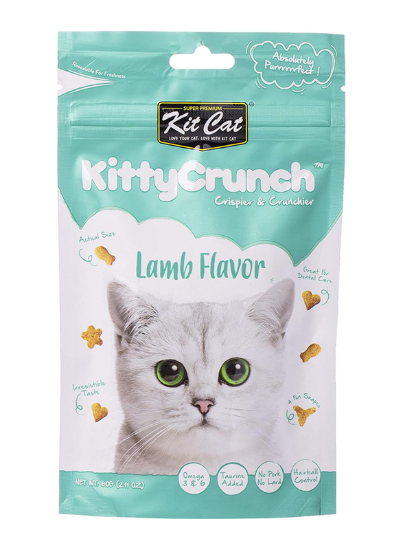 Kit Cat Kitty Crunch Treats Lamb Wet Cat Food, 60g