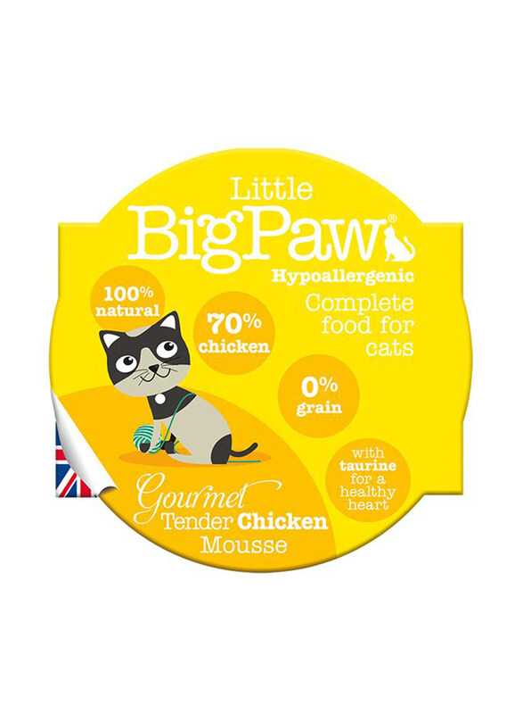 

Little Big Paw Gourmet Tender Chicken Mousse Wet Cat Food, 85g