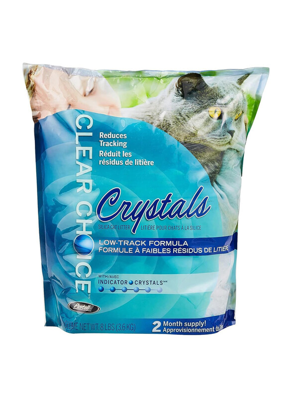 

Clear Choice Crystals Low Track formula Silica Cat Litter, 3.6 Kg, Multicolour