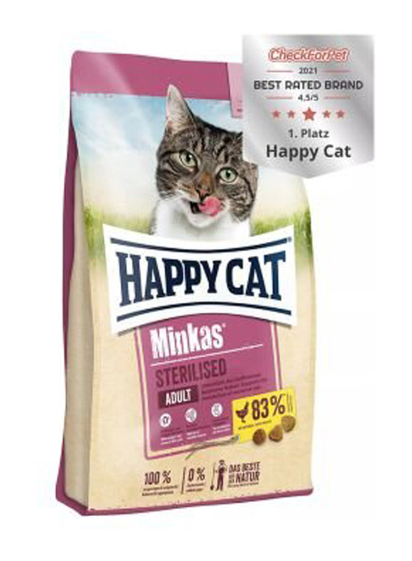 Happy Cat Minkas Sterilized Dry Cats Food, 1.5 Kg