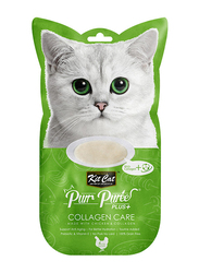 Kit Cat Purr Puree Plus with Chicken & Collagen Grain Free Wet Cat Food, 4 x 15g