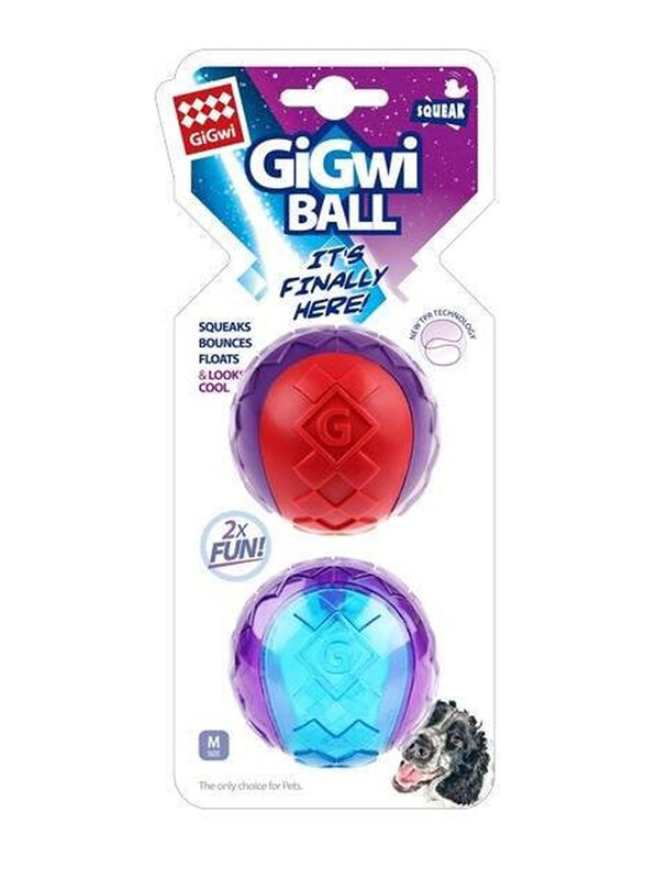 

Gigwi Multicolor Squeaky Ball Toys for Medium Breed Dogs, 1 Pieces, Multicolour