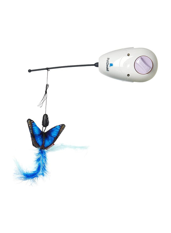 

Gigwi Petdroid Interactive Teaser Cat Toy with Feathers, Multicolour