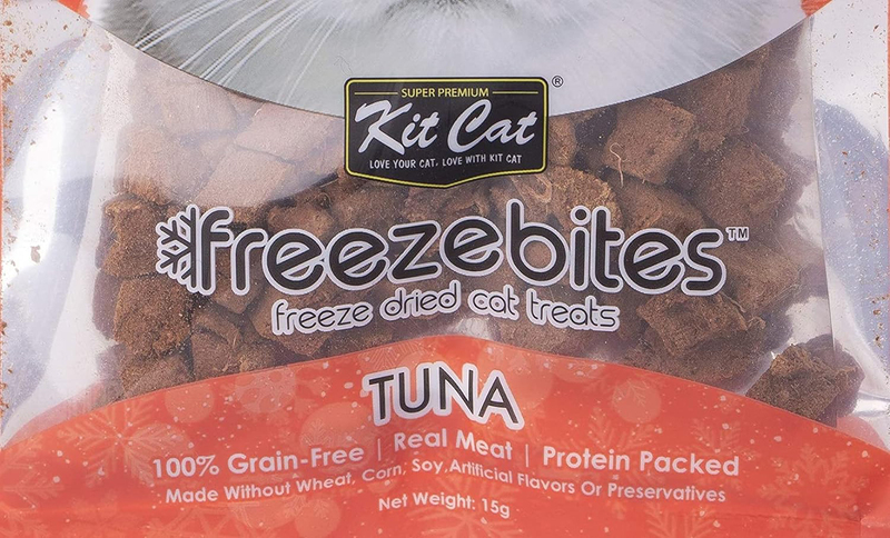 Kit Cat Freeze Bites Treats with Tuna Dry Cat Food, 15g