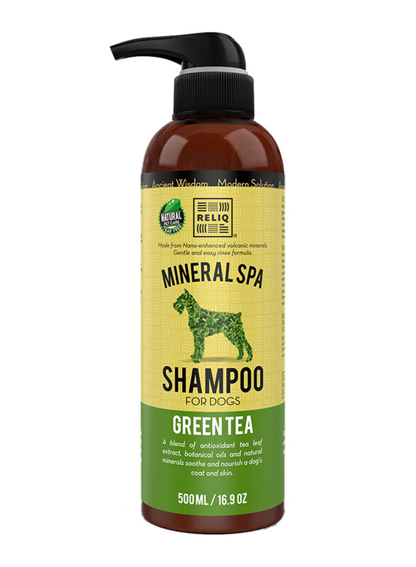 

Reliq Mineral Spa Green Tea Shampoo for Dogs, 500ml, Multicolour