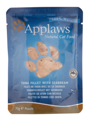 Applaws Natural Tuna Fillet with Seabream Wet Cat Food, 70g