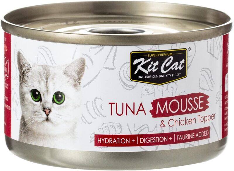 

Kit Cat Tuna Mousse with Chicken Topper 80g (1 Box -24pcs)