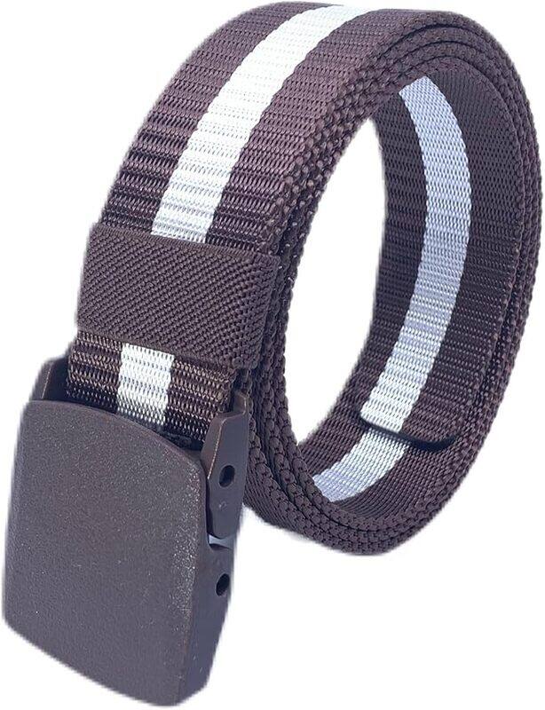 Classic Milano Mens Belt Nylon Webbing Canvas Outdoor Web Belt men with Automatic Click Buckle Belt for Men in the Gift Box