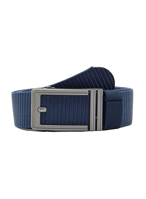 

Classic Milano Men's Nylon Webbing Canvas Outdoor Web Belt with Automatic Click Buckle, ATCN 420-6, 44, Blue