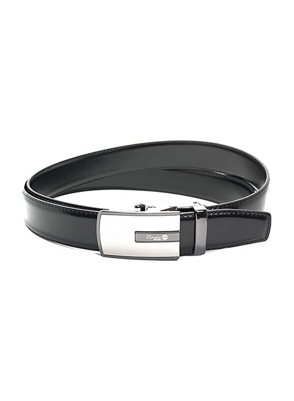 

Classic Milano Mens Ratchet Dress Belt with Automatic Click Buckle, Leather, 36, GRP-202_AL-3206, Black