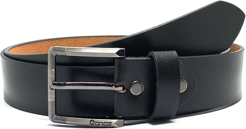 

Force Genuine Leather Belt Men Semi Casual & Party Wear Belt, Casual Outfits, Gifts Black Men’s Leather Belt for Men