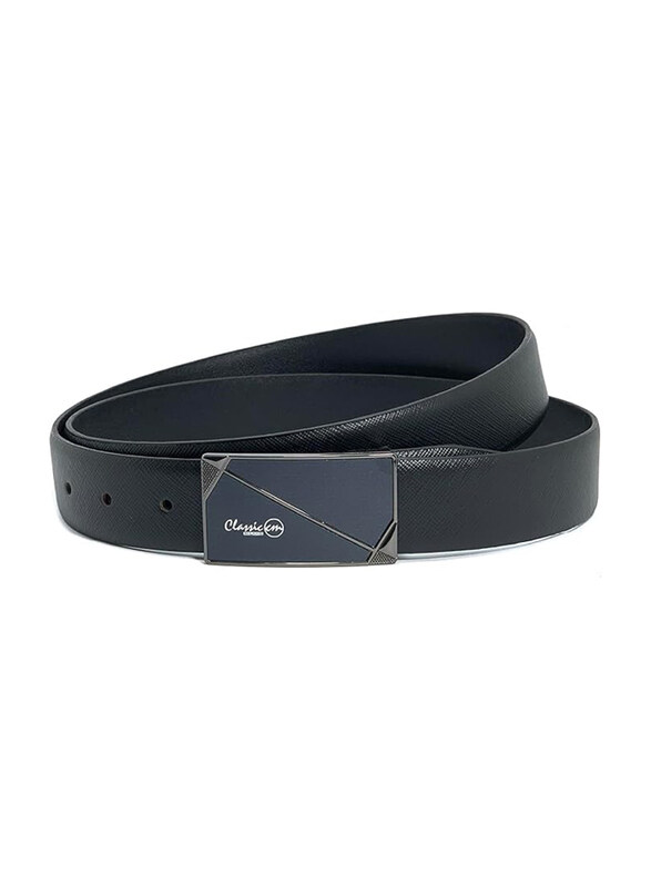 

Classic Milano Mens Formal Belt, Leather, PRF-2356 Safiano P35-HQ1, Black