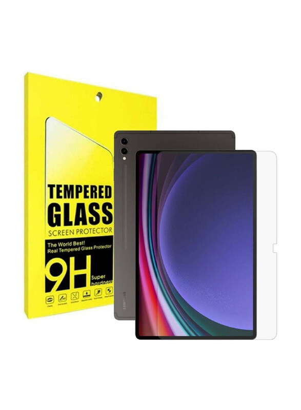 

Hyx Samsung Galaxy Tab S9 Plus 12.4 Inch 2023 9H Scratch Resistant Bubble Free Tempered Glass Screen Protector, Clear