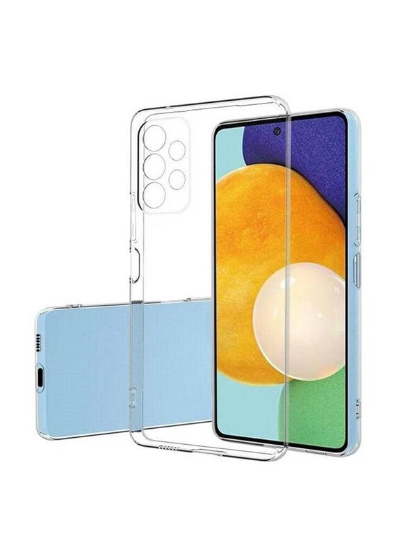 

Generic Samsung Galaxy A73 5G Transparent Silicone TPU Mobile Phone Case Cover with Camera Protection, Clear