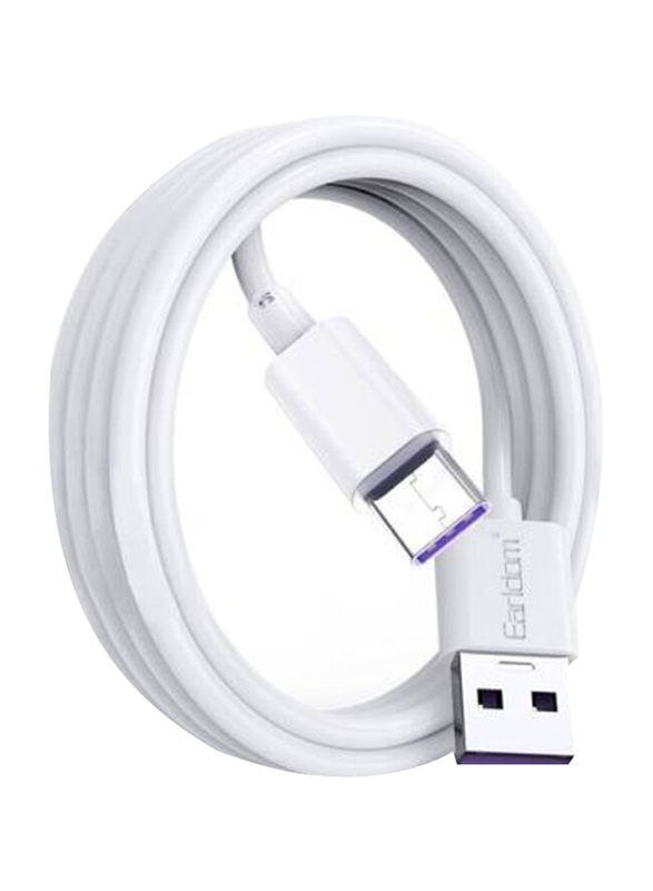 Earldom Charging Data Cable, USB Type A to Usb Type C, White